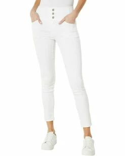 U.S. POLO ASSN. High-Rise Corset Stretch Denim Skinny Jeans in White