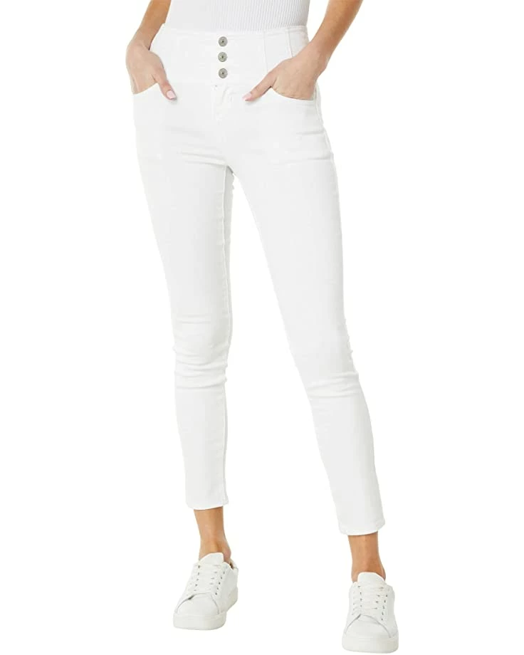 U.S. POLO ASSN. High-Rise Corset Stretch Denim Skinny Jeans in White 3 U.S. POLO ASSN. High-Rise Corset Stretch Denim Skinny Jeans in White