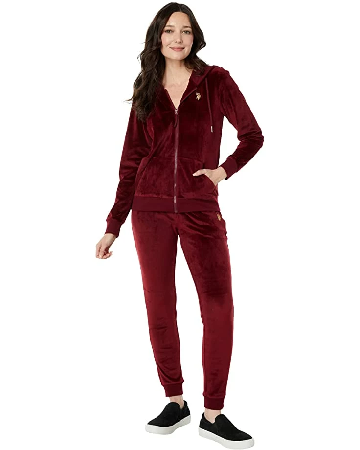 U.S. POLO ASSN. Hoodies & Sweatshirts Velour Zip Hoodie 6 U.S. POLO ASSN. Hoodies & Sweatshirts Velour Zip Hoodie - Image 4