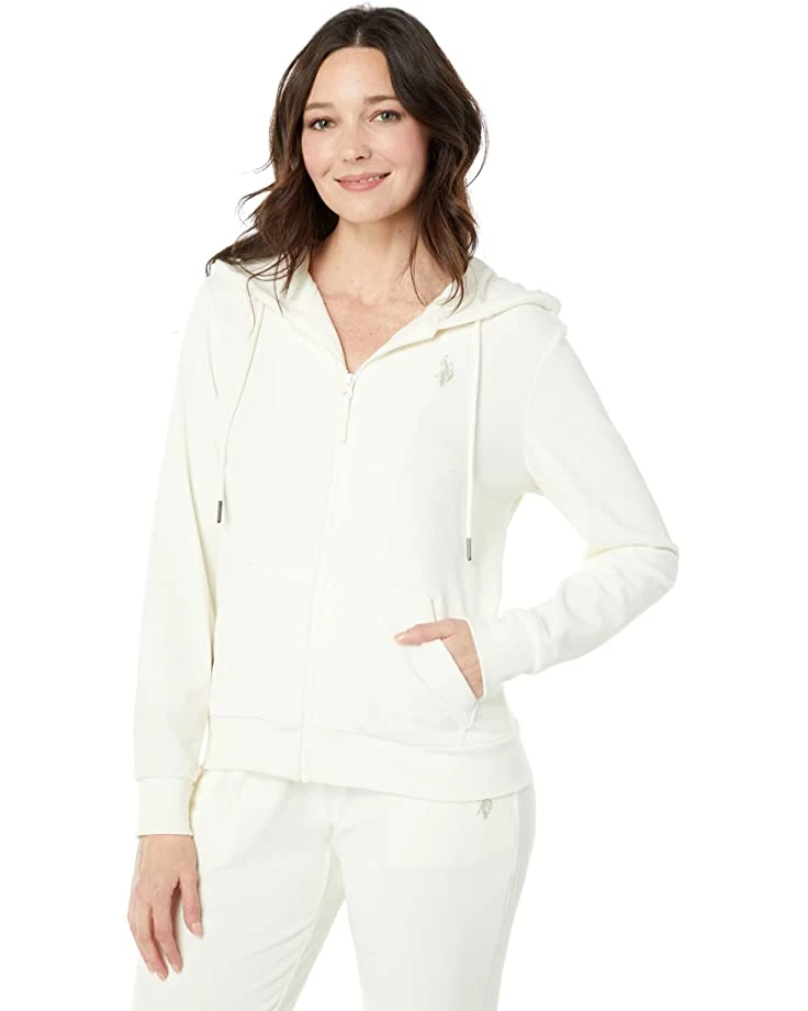 U.S. POLO ASSN. Hoodies & Sweatshirts Velour Zip Hoodie 9 U.S. POLO ASSN. Hoodies & Sweatshirts Velour Zip Hoodie - Image 7