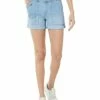 U.S. POLO ASSN. 4 1/2" Wanderer Stretch Denim Shorts in Light Enzyme Wash -Valentino Garavani Sales Shop 619MZyfhcHL. AC SR736920