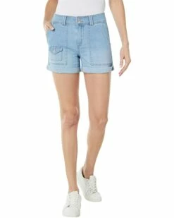 U.S. POLO ASSN. 4 1/2" Wanderer Stretch Denim Shorts in Light Enzyme Wash