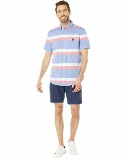 U.S. POLO ASSN. Shirts & Tops Short Sleeve Classic Fit Yarn-Dyed Madras Woven Shirt -Valentino Garavani Sales Shop 61AEewCxpUL. AC SR736920