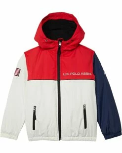U.S. POLO ASSN. Coats & Outerwear Boy American Windbreaker (Little Kids/Big Kids)