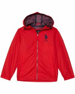 U.S. POLO ASSN. Coats & Outerwear Boy Hooded Windbreaker (Little Kids/Big Kids) -Valentino Garavani Sales Shop 61IpGcd1TsS. AC SR736920