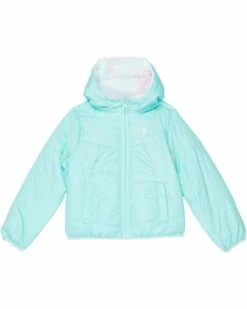 U.S. POLO ASSN. Coats & Outerwear Tie-Dye Faux Fur Jacket (Little Kids/Big Kids)