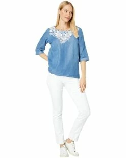 U.S. POLO ASSN. Shirts & Tops Denim Crochet Trim V-Neck Tunic Shirt 9 U.S. POLO ASSN. Shirts & Tops Denim Crochet Trim V-Neck Tunic Shirt -Valentino Garavani Sales Shop 61NosTowjsL. AC SR736920