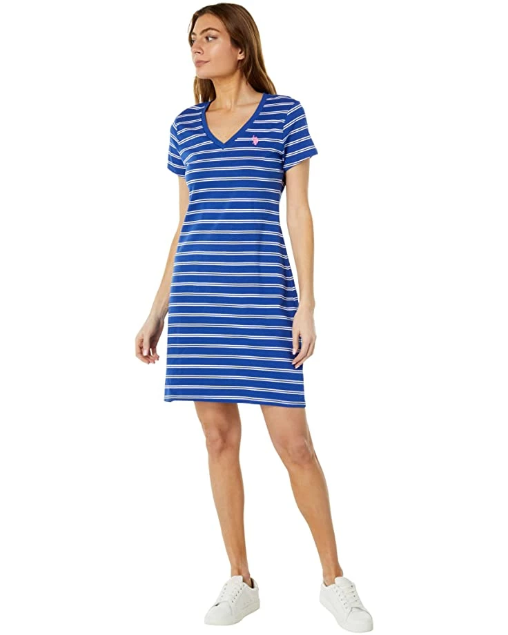 U.S. POLO ASSN. Dresses V-Neck Stripe Dress 6 U.S. POLO ASSN. Dresses V-Neck Stripe Dress - Image 4