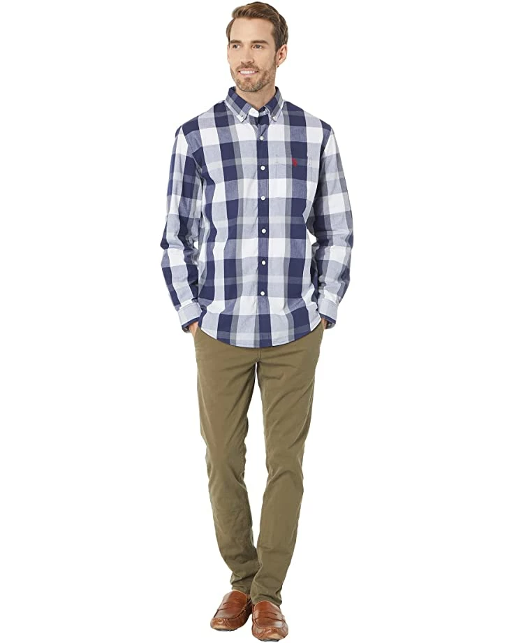 U.S. POLO ASSN. Shirts & Tops Long Sleeve Large Plaid Poplin Woven Shirt 6 U.S. POLO ASSN. Shirts & Tops Long Sleeve Large Plaid Poplin Woven Shirt - Image 4