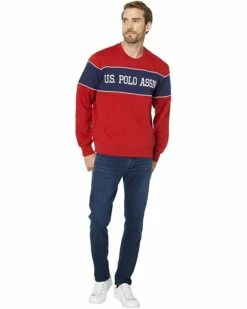 U.S. POLO ASSN. Hoodies & Sweatshirts Long Sleeve Crew Neck Sweatshirt -Valentino Garavani Sales Shop 61ZLC6Ppa L. AC SR736920