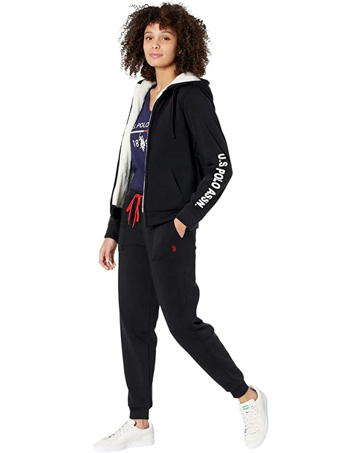 U.S. POLO ASSN. Hoodies & Sweatshirts Sleeve Print Fleece Jacket 6 U.S. POLO ASSN. Hoodies & Sweatshirts Sleeve Print Fleece Jacket - Image 4