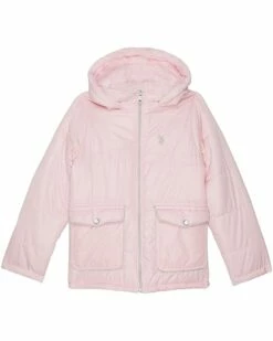 U.S. POLO ASSN. Coats & Outerwear Metallic Trim Puffer Jacket (Little Kids/Big Kids) -Valentino Garavani Sales Shop 61oRzILcW3L. AC SR736920