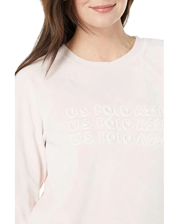 U.S. POLO ASSN. Hoodies & Sweatshirts Long Sleeve Velour Logo Crew Neck 5 U.S. POLO ASSN. Hoodies & Sweatshirts Long Sleeve Velour Logo Crew Neck - Image 3
