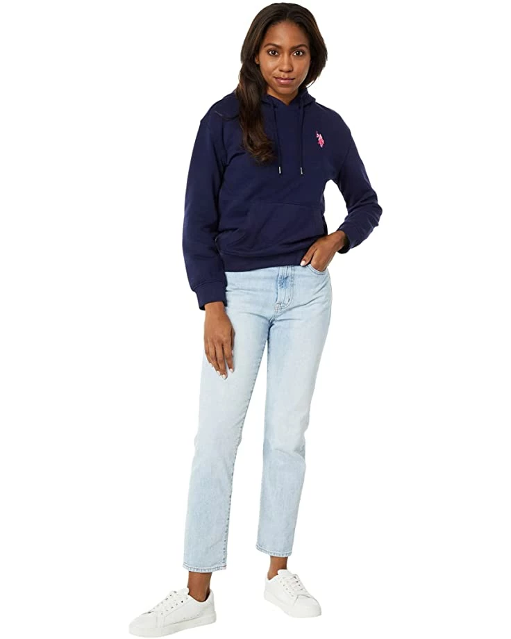 U.S. POLO ASSN. Hoodies & Sweatshirts Long Sleeve High-Low Fleece Hoodie 6 U.S. POLO ASSN. Hoodies & Sweatshirts Long Sleeve High-Low Fleece Hoodie - Image 4