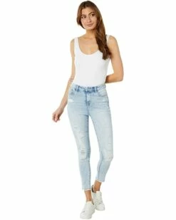 U.S. POLO ASSN. Curvy Ultra High-Rise Stretch Denim Skinny Jeans in Light Acid Wash -Valentino Garavani Sales Shop 61wahp6KZKL. AC SR736920