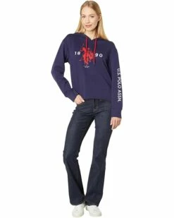 U.S. POLO ASSN. Hoodies & Sweatshirts Long Sleeve Cropped 1890 Logo Hoodie 10 U.S. POLO ASSN. Hoodies & Sweatshirts Long Sleeve Cropped 1890 Logo Hoodie -Valentino Garavani Sales Shop 61xxYFJHX5L. AC SR736920