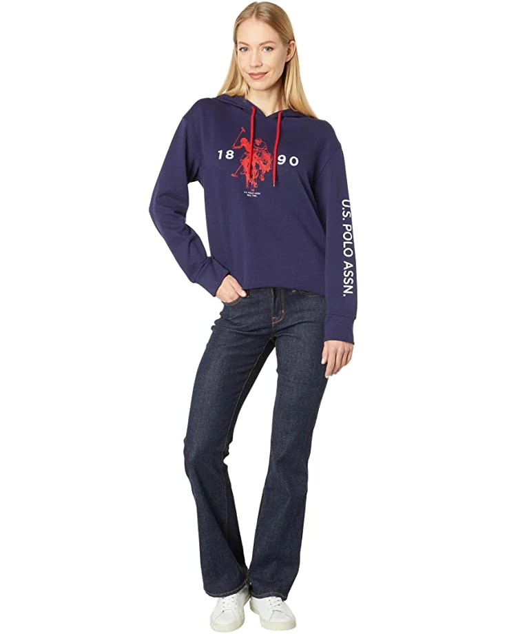 U.S. POLO ASSN. Hoodies & Sweatshirts Long Sleeve Cropped 1890 Logo Hoodie 6 U.S. POLO ASSN. Hoodies & Sweatshirts Long Sleeve Cropped 1890 Logo Hoodie - Image 4