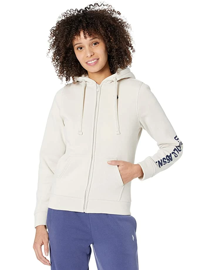 U.S. POLO ASSN. Hoodies & Sweatshirts Sleeve Print Fleece Jacket 9 U.S. POLO ASSN. Hoodies & Sweatshirts Sleeve Print Fleece Jacket - Image 7