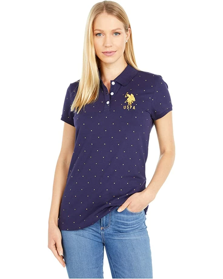 U.S. POLO ASSN. Shirts & Tops Foil Dot Scallop Collar Polo 3 U.S. POLO ASSN. Shirts & Tops Foil Dot Scallop Collar Polo