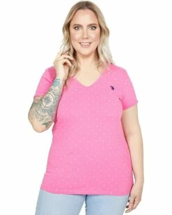 U.S. POLO ASSN. Shirts & Tops Dot V-Neck Tee 20 U.S. POLO ASSN. Shirts & Tops Dot V-Neck Tee -Valentino Garavani Sales Shop 712pEnkhCCL. AC SR736920