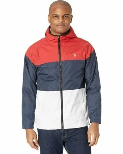 U.S. POLO ASSN. Coats & Outerwear Tricolor Windbreaker