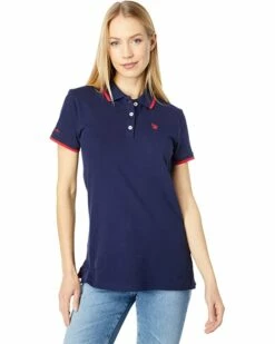 U.S. POLO ASSN. Shirts & Tops Classic Stretch Pique Polo Shirt -Valentino Garavani Sales Shop 714DgWE7VFL. AC SR736920