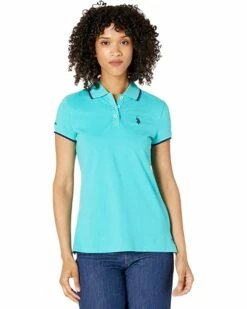 U.S. POLO ASSN. Shirts & Tops Classic Stretch Pique Polo Shirt -Valentino Garavani Sales Shop 7154SjFEc1S. AC SR736920