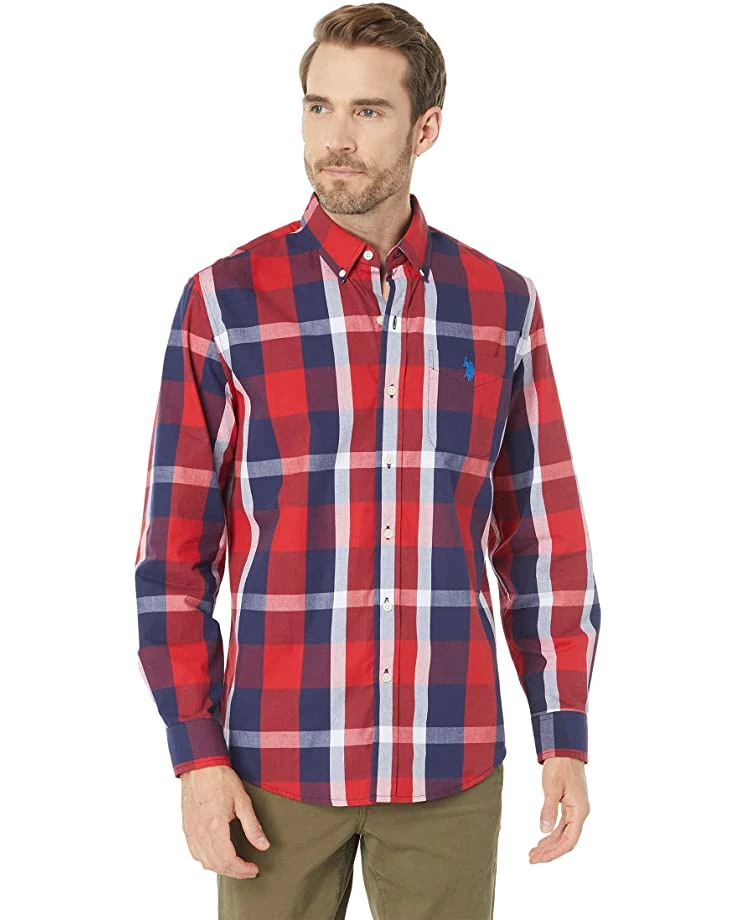 U.S. POLO ASSN. Shirts & Tops Long Sleeve Large Plaid Poplin Woven Shirt 7 U.S. POLO ASSN. Shirts & Tops Long Sleeve Large Plaid Poplin Woven Shirt - Image 5