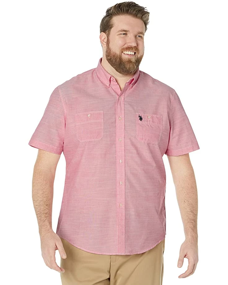 U.S. POLO ASSN. Shirts & Tops Short Sleeve Two-Pocket Slub Plaid Woven Shirt 7 U.S. POLO ASSN. Shirts & Tops Short Sleeve Two-Pocket Slub Plaid Woven Shirt - Image 5
