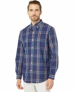U.S. POLO ASSN. Shirts & Tops Long Sleeve Plaid Poplin Woven Shirt