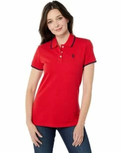 U.S. POLO ASSN. Shirts & Tops Classic Stretch Pique Polo Shirt -Valentino Garavani Sales Shop 7171QnyeybL. AC SR736920