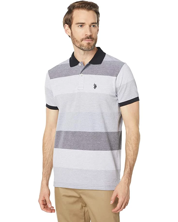 U.S. POLO ASSN. Shirts & Tops Short Sleeve Slim Fit Birdseye Stripe Knit Polo Shirt 3 U.S. POLO ASSN. Shirts & Tops Short Sleeve Slim Fit Birdseye Stripe Knit Polo Shirt