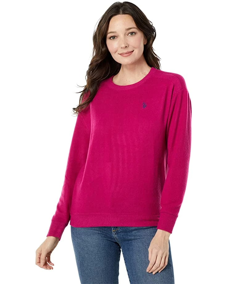 U.S. POLO ASSN. Hoodies & Sweatshirts Long Sleeve Hacci Crew Neck 3 U.S. POLO ASSN. Hoodies & Sweatshirts Long Sleeve Hacci Crew Neck