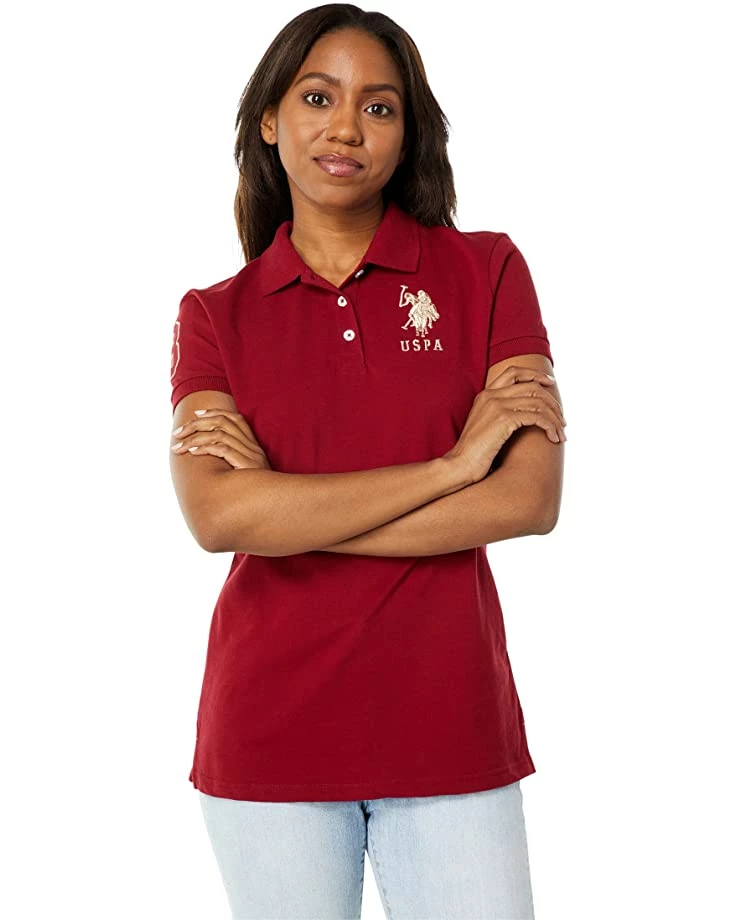 U.S. POLO ASSN. Shirts & Tops USPA Metallic Print Polo 3 U.S. POLO ASSN. Shirts & Tops USPA Metallic Print Polo