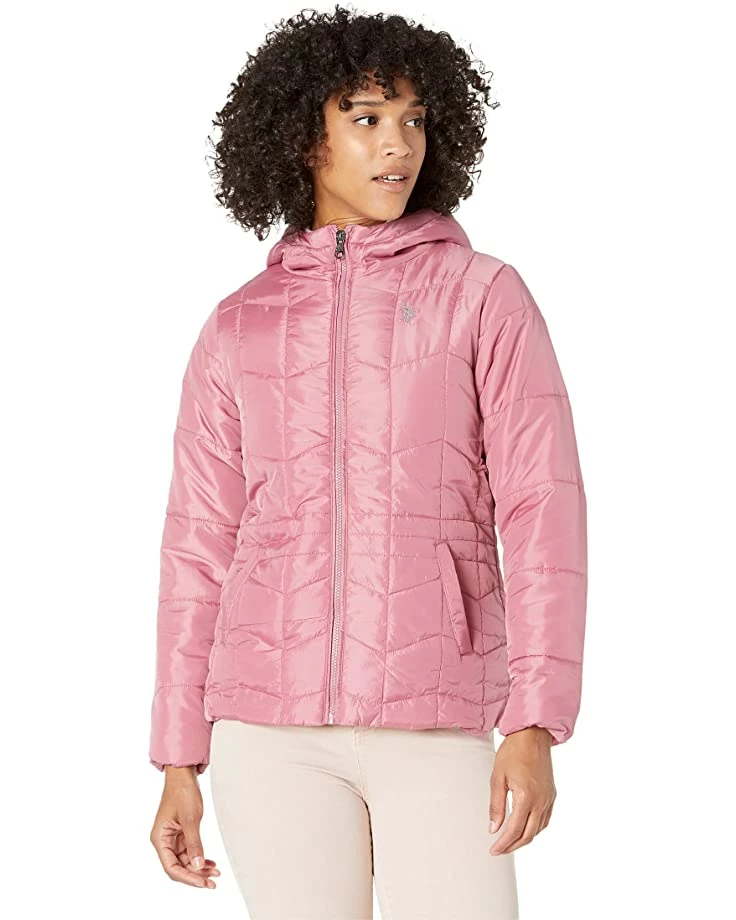 U.S. POLO ASSN. Coats & Outerwear Multiple Channel Hooded Puffer Cozy Lining 7 U.S. POLO ASSN. Coats & Outerwear Multiple Channel Hooded Puffer Cozy Lining - Image 5