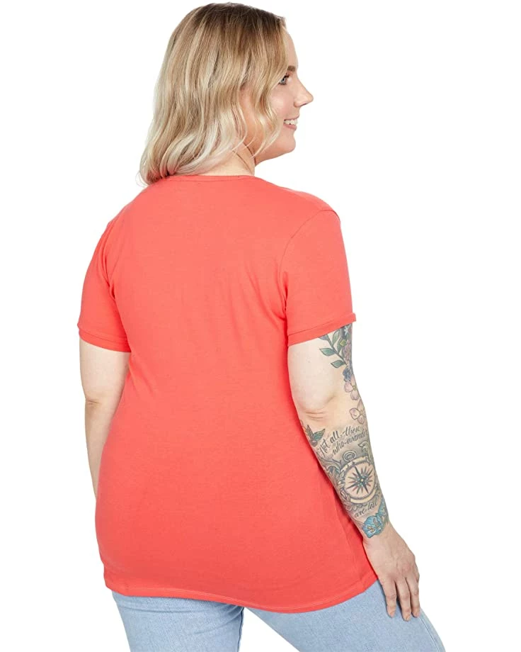 U.S. POLO ASSN. Shirts & Tops Tonal Scallop V-Neck Tee 5 U.S. POLO ASSN. Shirts & Tops Tonal Scallop V-Neck Tee - Image 3