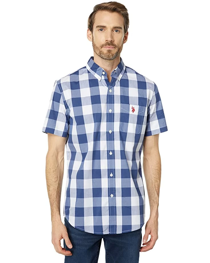 U.S. POLO ASSN. Shirts & Tops Short Sleeve Two-Color Check Woven Shirt 3 U.S. POLO ASSN. Shirts & Tops Short Sleeve Two-Color Check Woven Shirt