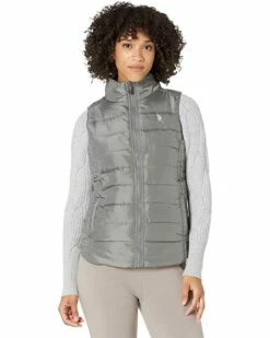 U.S. POLO ASSN. Coats & Outerwear Narrow Channel Vest Cozy Faux Fur Lining