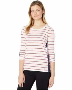 U.S. POLO ASSN. Shirts & Tops Long Sleeve Stripe Patch Knit Top