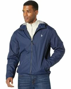 U.S. POLO ASSN. Coats & Outerwear Solid Windbreaker w/ Fixed Hood 15 U.S. POLO ASSN. Coats & Outerwear Solid Windbreaker w/ Fixed Hood -Valentino Garavani Sales Shop 71CehgbooxL. AC SR736920