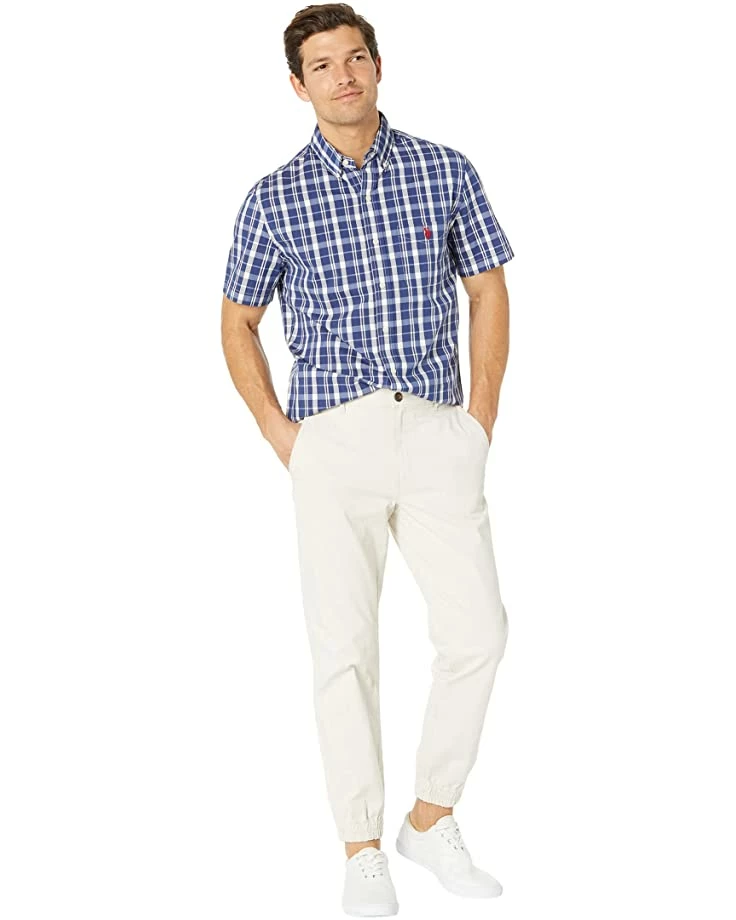 U.S. POLO ASSN. Shirts & Tops Short Sleeve Slim Fit Plaid Woven Shirt 6 U.S. POLO ASSN. Shirts & Tops Short Sleeve Slim Fit Plaid Woven Shirt - Image 4