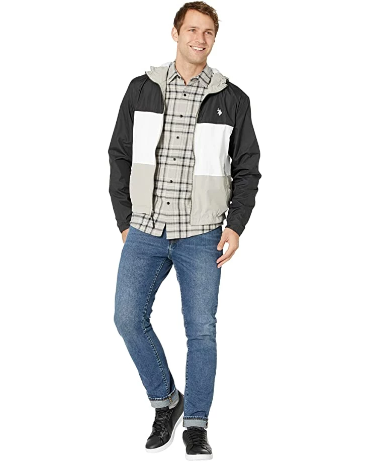 U.S. POLO ASSN. Coats & Outerwear Tricolor Hooded Windbreaker 6 U.S. POLO ASSN. Coats & Outerwear Tricolor Hooded Windbreaker - Image 4