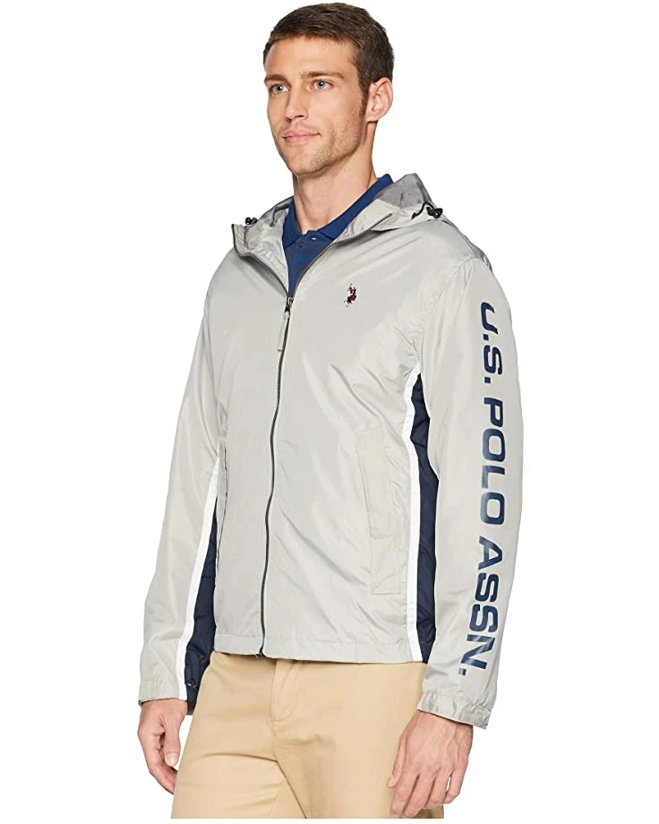 U.S. POLO ASSN. Coats & Outerwear Tricolor Hooded Windbreaker 4 U.S. POLO ASSN. Coats & Outerwear Tricolor Hooded Windbreaker - Image 2
