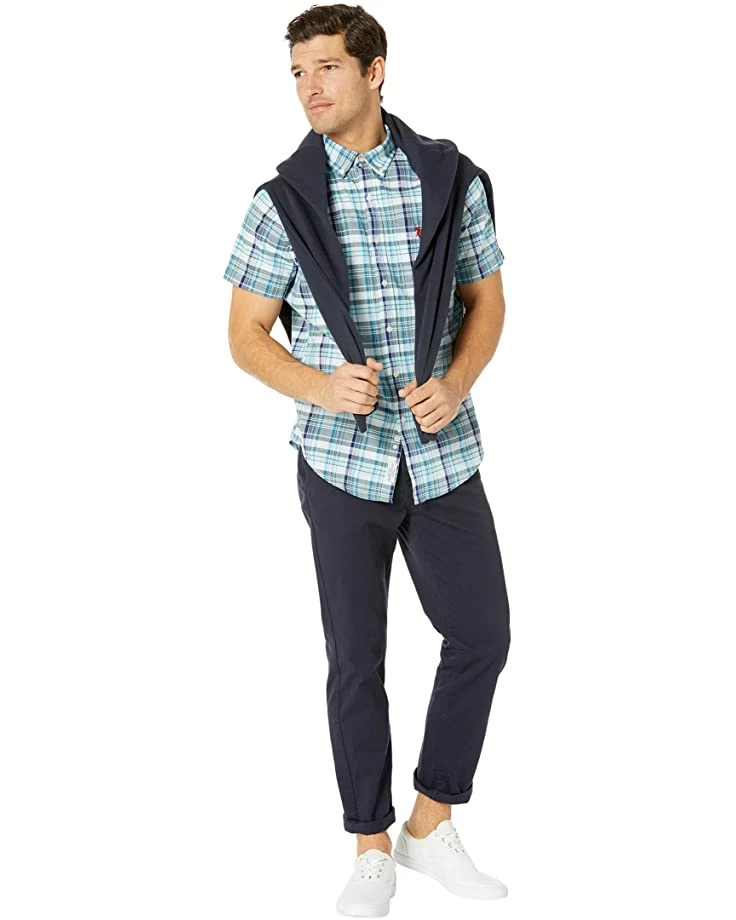 U.S. POLO ASSN. Shirts & Tops Short Sleeve Classic Fit Plaid Poplin Woven Shirt 6 U.S. POLO ASSN. Shirts & Tops Short Sleeve Classic Fit Plaid Poplin Woven Shirt - Image 4