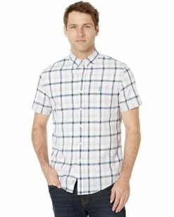 U.S. POLO ASSN. Shirts & Tops Short Sleeve Yarn-Dye Plaid Poplin Woven Shirt