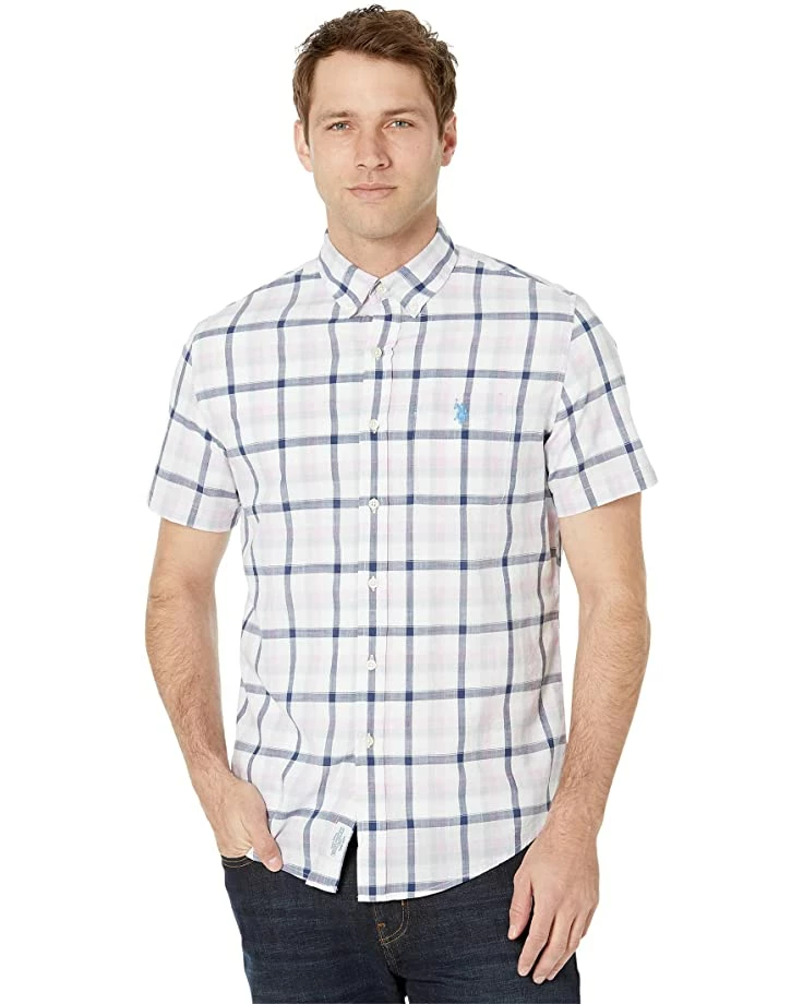 U.S. POLO ASSN. Shirts & Tops Short Sleeve Yarn-Dye Plaid Poplin Woven Shirt 3 U.S. POLO ASSN. Shirts & Tops Short Sleeve Yarn-Dye Plaid Poplin Woven Shirt