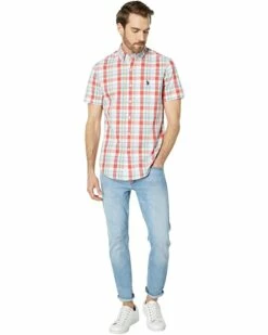 U.S. POLO ASSN. Shirts & Tops Short Sleeve Yarn-Dye Madras Woven Shirt 10 U.S. POLO ASSN. Shirts & Tops Short Sleeve Yarn-Dye Madras Woven Shirt -Valentino Garavani Sales Shop 71HJ0r3BJL. AC SR736920