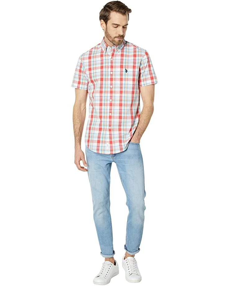 U.S. POLO ASSN. Shirts & Tops Short Sleeve Yarn-Dye Madras Woven Shirt 6 U.S. POLO ASSN. Shirts & Tops Short Sleeve Yarn-Dye Madras Woven Shirt - Image 4