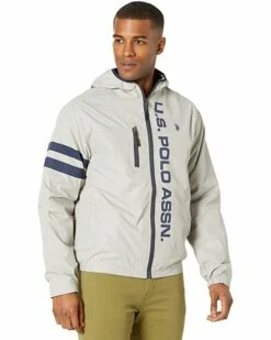U.S. POLO ASSN. Coats & Outerwear Hooded Winbreaker w/ Racing Stripe 16 U.S. POLO ASSN. Coats & Outerwear Hooded Winbreaker w/ Racing Stripe -Valentino Garavani Sales Shop 71Iah4JL6IL. AC SR736920