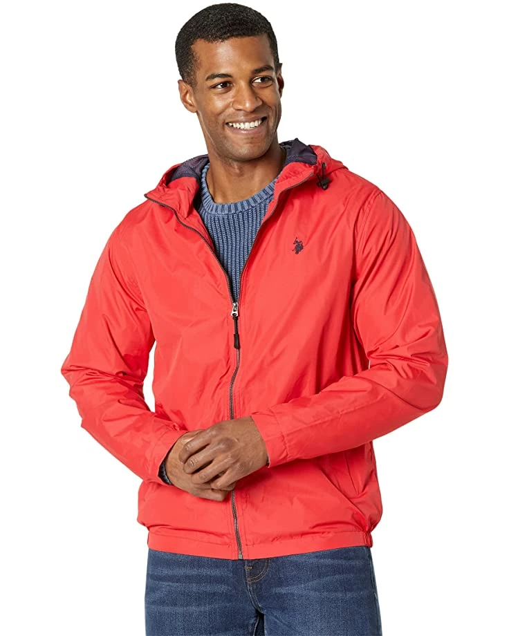 U.S. POLO ASSN. Coats & Outerwear Solid Windbreaker w/ Fixed Hood 8 U.S. POLO ASSN. Coats & Outerwear Solid Windbreaker w/ Fixed Hood - Image 6